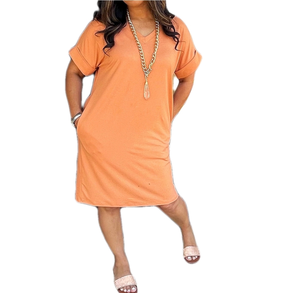 Cute and Comfy Dress (Coral)